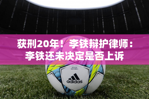 获刑20年！李铁辩护律师：李铁还未决定是否上诉
